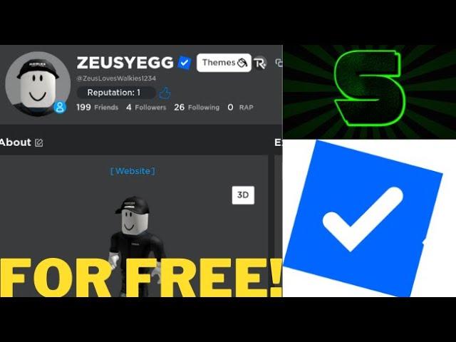 HOW TO GET *FREE* VERIFIED BADGE IN ROBLOX!