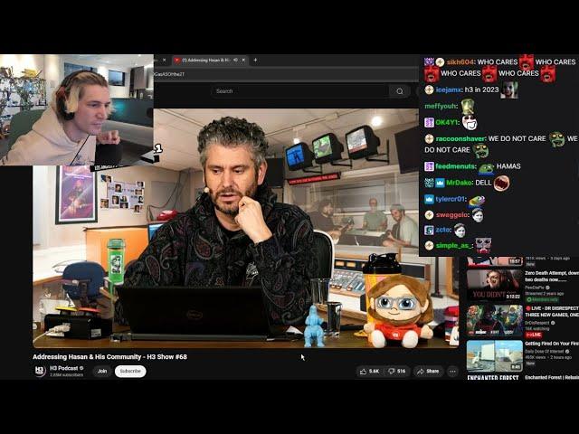 xQc Reacts to H3H3 Ethan Calling Out Hasan for Allowing Antisemitism in his Community