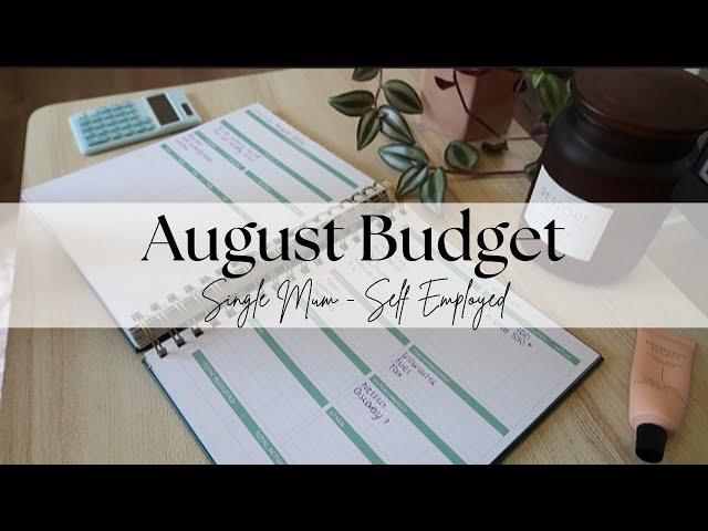 Budget with Me: August 2024 | Single Income Household & Financial Goals