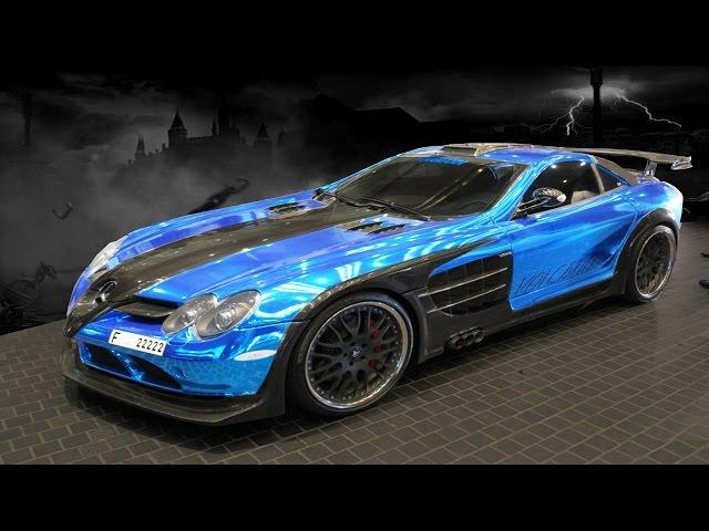 Chrome BLUE Vinyl Wrapped Super Cars