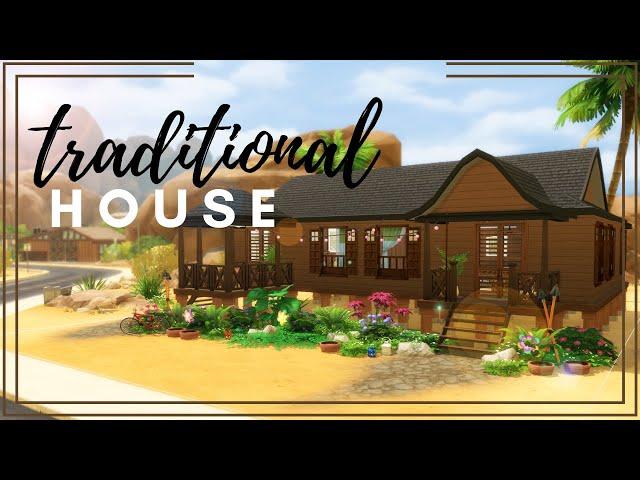  Traditional Malay House (Rumah Melayu Tradisional) | No CC | The Sims 4 Speed Build