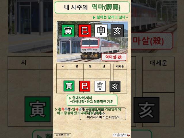 내 사주의 역마 / 인사신해 / 인목 사화 신금 해수 / 역마살 X  / 지지론 01편 / 사주명리 / 사주공부 / 사주기초 / 사주초보 /  #사주명리학강의 / #사주명리학독학