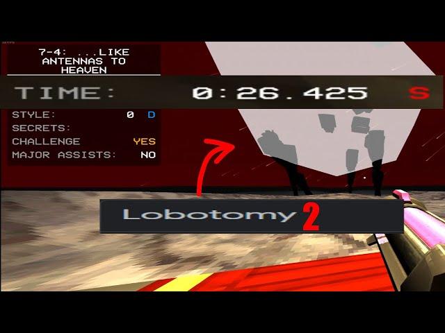 ULTRAKILL Lobotomy speedrun (7-4) PB