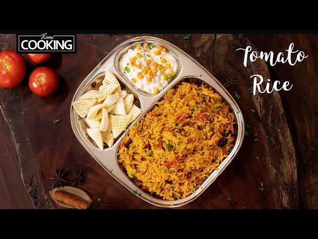 Tomato Rice in Pressure Cooker | Thakkali Sadam | Rice Recipes | Tomato Pulao | Lunch Box Recipes