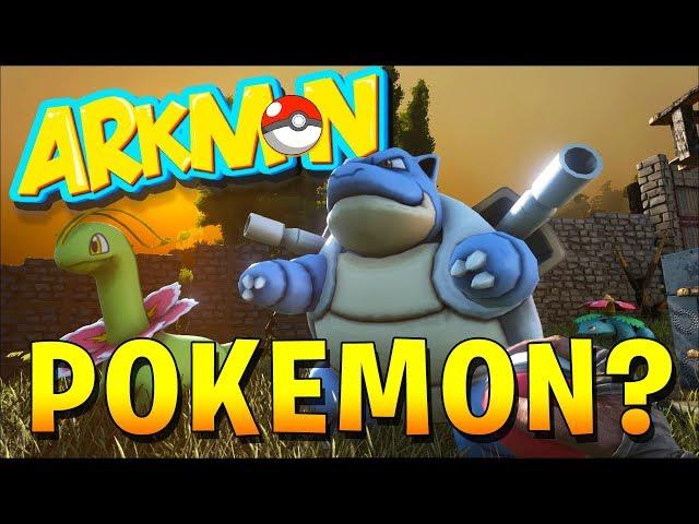 THERE'S POKEMON IN ARK?! - ARK SURVIVAL EVOLVED MODDED POKEMON (ARKMON #1)