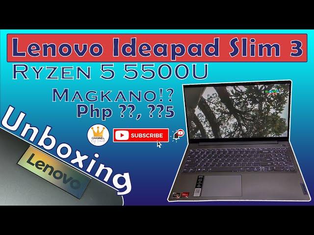 Lenovo IdeaPad Slim 3 || RYZEN 5 5500U || AMD Radeon 7 Graphics ||UNBOXING