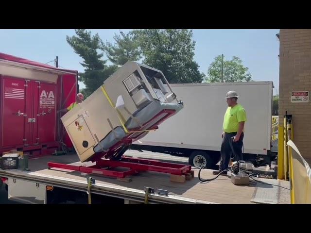 A&A Machinery Moving - Setting 3,700 lb. pharmaceutical oven