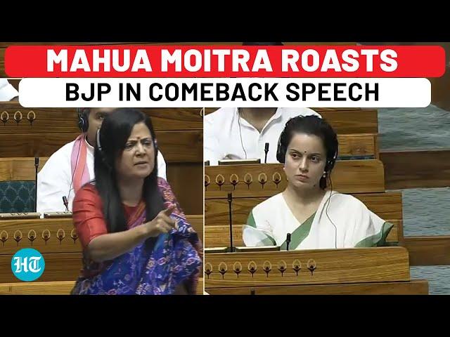 Mahua Moitra Returns To Lok Sabha With Fiery Speech, Corners Modi Govt On Manipur, Kashmir & Ayodhya