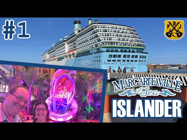 Margaritaville At Sea Islander Pt.1 - Embarkation, Balcony Tour, Sushi Dinner, Karaoke, Variety Show