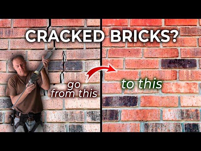 Repairing MASSIVE brick cracking with the Thor Helical Brick Crack Stitching Kit