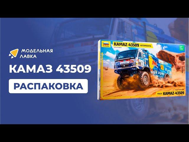 Сборная модель автомобиль КАМАЗ 43509 "КАМАЗ-мастер". Распаковка