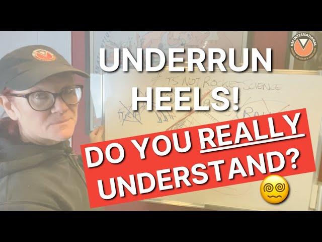 Do you know what an UNDERRUN HEEL is on a HORSE'S HOOF? (Really? )