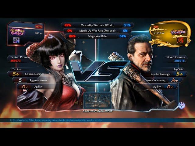 Tekken 7 - Minhler (Eliza) vs Yujiro (Negan)