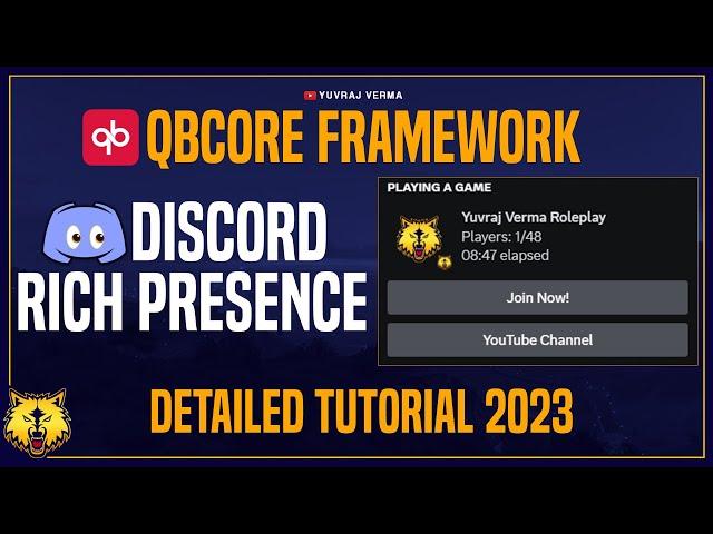 QBCore Framework - Rich Presence | FiveM Discord Rich Presence | FiveM Tutorial 2023 | QBCore