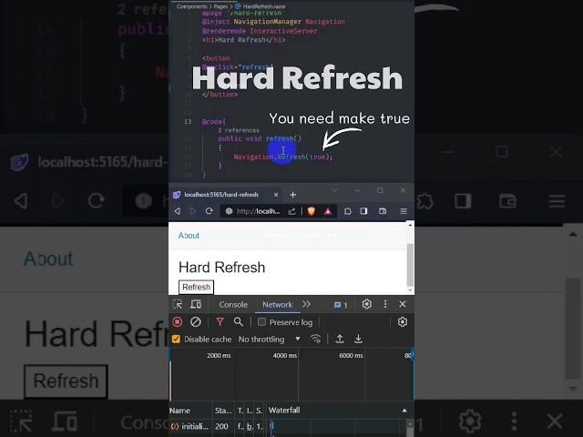 How to hard refresh in blazor #blazor #dotnet