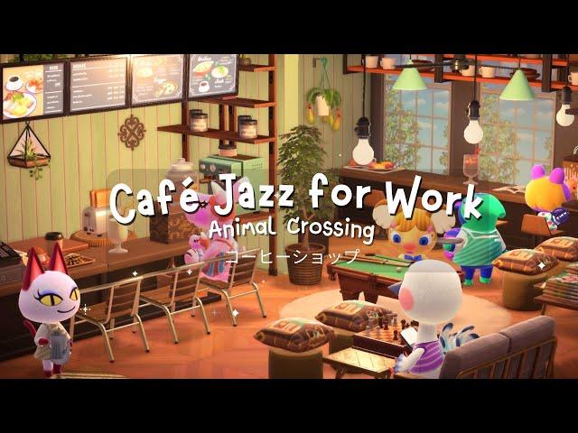 Animal Crossing ambience - Cozy Antique café  Chatters + Lo-fi Smooth Jazz Piano Music Play list 