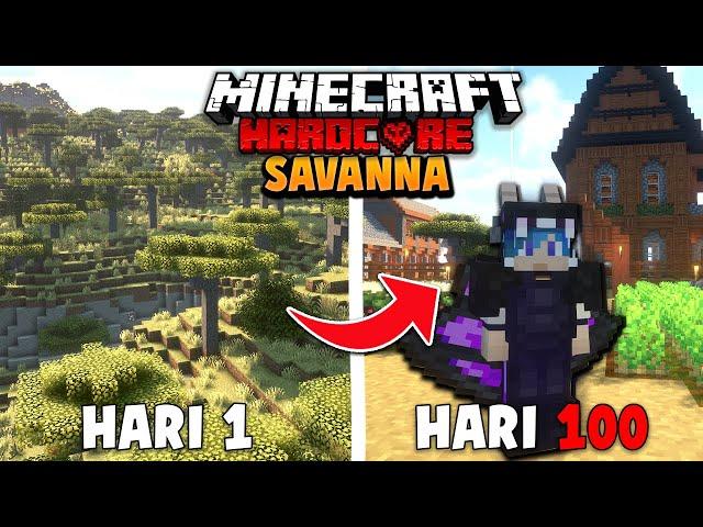 100 Hari Minecraft Hardcore SAVANNA