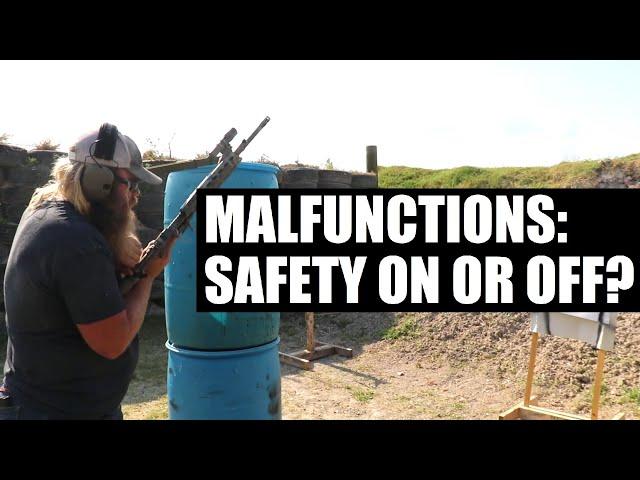 Firearm Safety put the rifle on safe for a malfunction or reload?