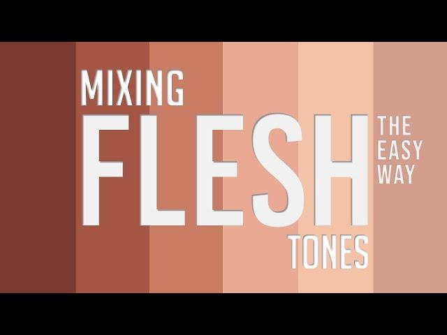 Mixing Flesh Tones Easily with Color Theory :: Painting Skin Tones and Colors