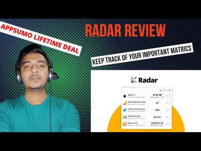 Radar Review - Keep Track of Your Important Matrics | AppSumo Lifetime Deal | Passivern