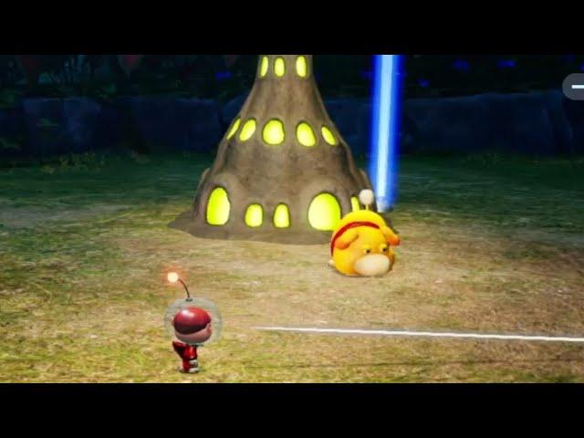 Oatchi guarding Lumiknolls animation (Pikmin 4)