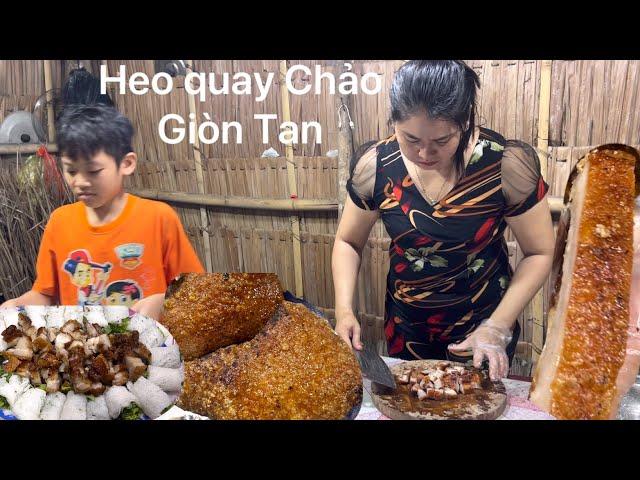 Đổi Bữa Làm Món Heo Quay Chảo Giòn Tan Cho Cả Nhà Ăn Kèm Bánh Hỏi |Atml