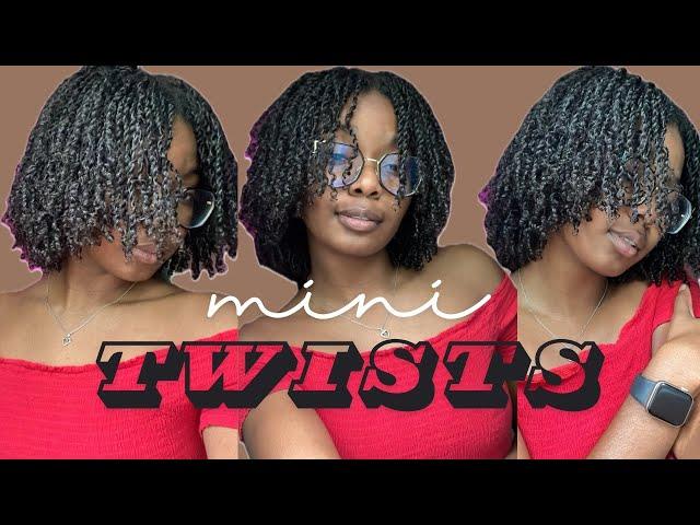 Mini Twists on Natural Hair | Install, Refresh, Stretching & Style