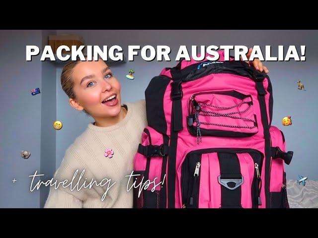 PACK WITH ME FOR AUSTRALIA! + travel tips! ️