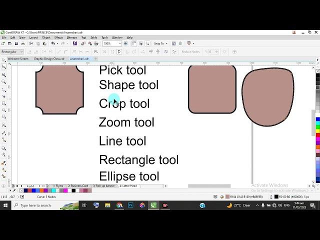 HOW TO USE CORELDRAW X7 TOOLS: Beginner's Guide