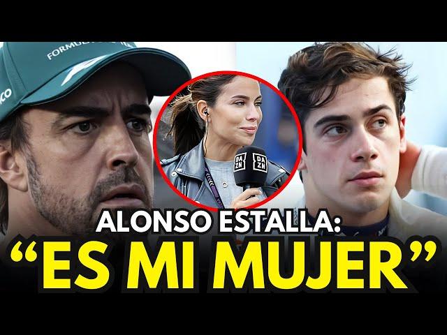  "¡RESPETA A MI MUJER!" FERNANDO ALONSO ESTALLA CONTRA FRANCO COLAPINTO 