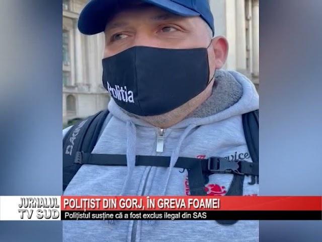 Politist din Gorj, in greva foamei