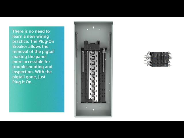 Siemens Plug-On Neutral Load Center and Breakers