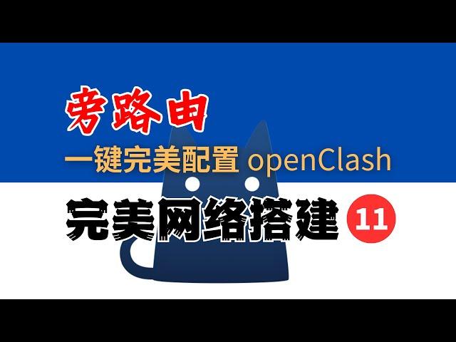 1分钟完美配置 OpenClash 旁路由，无DNS污染，无DNS泄露，自动选择、负载均衡，丝滑切换节点，永不断网，全网最强配置模版免费送！完美网络11