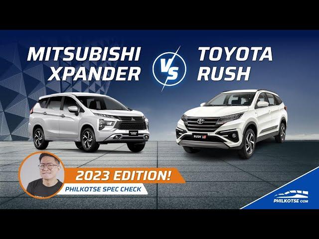 Mitsubishi Xpander vs Toyota Rush - 2023 Edition | Philkotse Spec Check (w/ English subtitles)