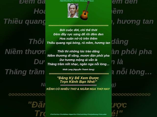 Video Ngắn - Thơ Trích Đoạn - 598 - #shorts — Nghe Nhạc Bằng Thơ - Thơ Hay - Thư Thái Qua Vần Thơ