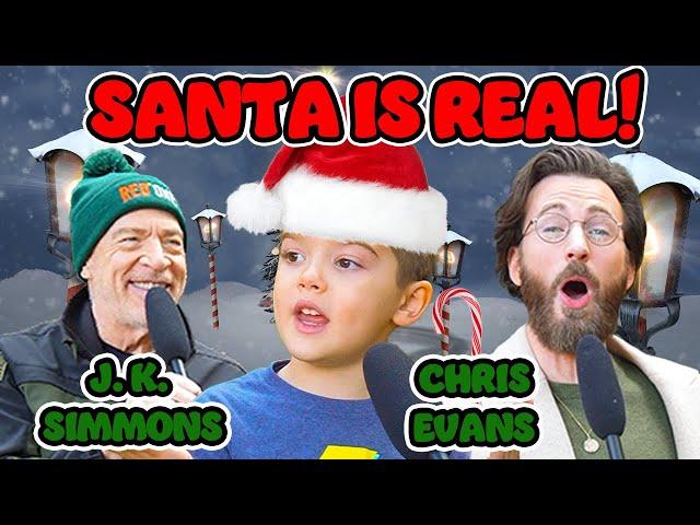 Chris Evans + J.K. Simmons tell KIDS the wonder of Christmas | Recess Therapy