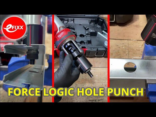 ELECTRICIANS' TOOL TEASER - Milwaukee M18 Force Logic hole punch #shorts