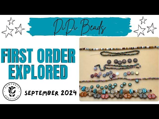 My FIRST DiDi Beads Shop Order - Czech Glass Happiness - September 2024