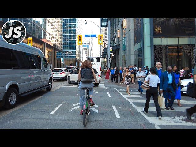 Financial District Rush Hour & Bay Street | Downtown Toronto Ride