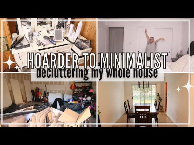 HOARDER TO MINIMALIST 2024 | Decluttering my whole house & sharing my first year Minimalism Journey