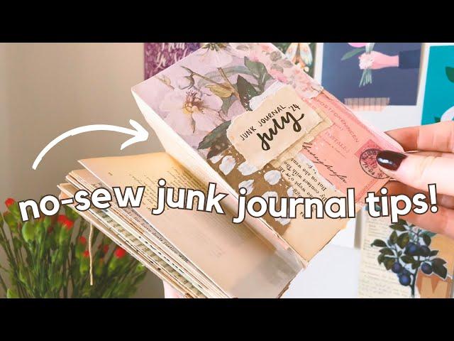 Making a no-sew journal for Junk Journal July 