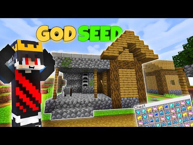 4 VILLAGE At Spawn  & 5 BLACKSMITH  || GOD SEED'S For Minecraft PE 1.20+ [HINDI]