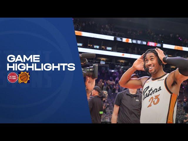 GAME HIGHLIGHTS: Pistons Win in Phoenix