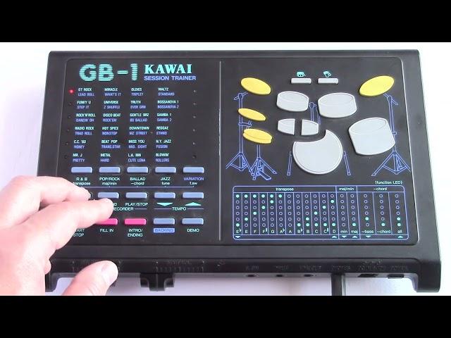 1990 Kawai GB-1 Session Trainer Digital PCM Drum Machine & Accompaniment Box