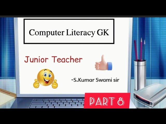 COMPUTER LITERACY||COMPUTER GK||COMPUTER AWARENESS||COMPUTER KNOWLEDGE||JUNIOR TEACHER