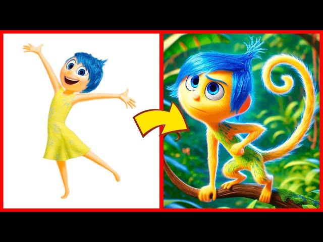 INSIDE OUT 2 as MONKEYS - All Characters