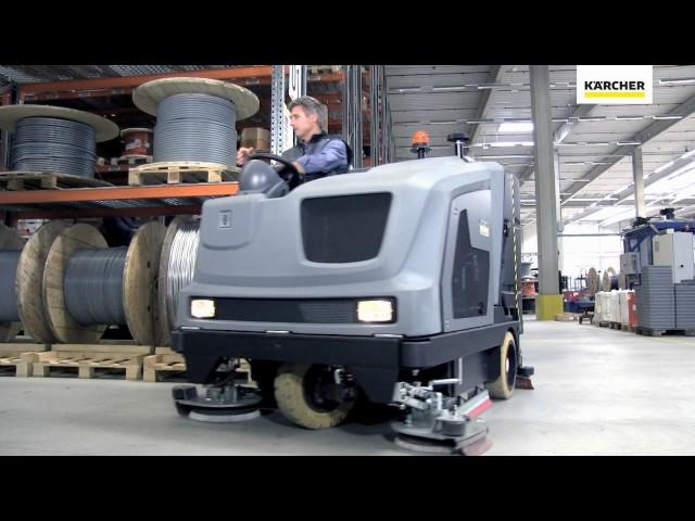 Kärcher B 300 RI - Ride On Scrubber Drier & Sweeper Combi | Kärcher Professional UK