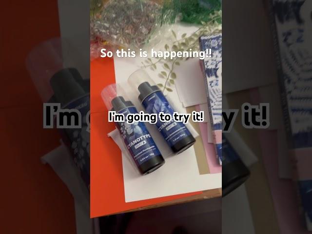 Sunshine Cyanotype- I’ve waited 10 years to try this! #beginnerarttips  #cyanotype