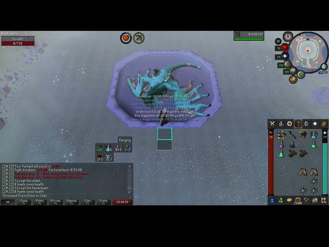 OSRS: Vorkath 6 kill trip / Dragon hunter crossbow / QUICK & EASY