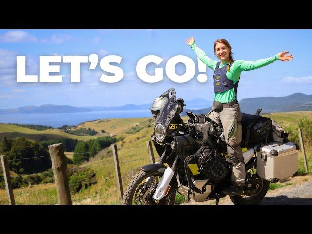 The beginning of a one-month motorcycle camping trip in NEW ZEALAND | Norden 901 [S6-E1]